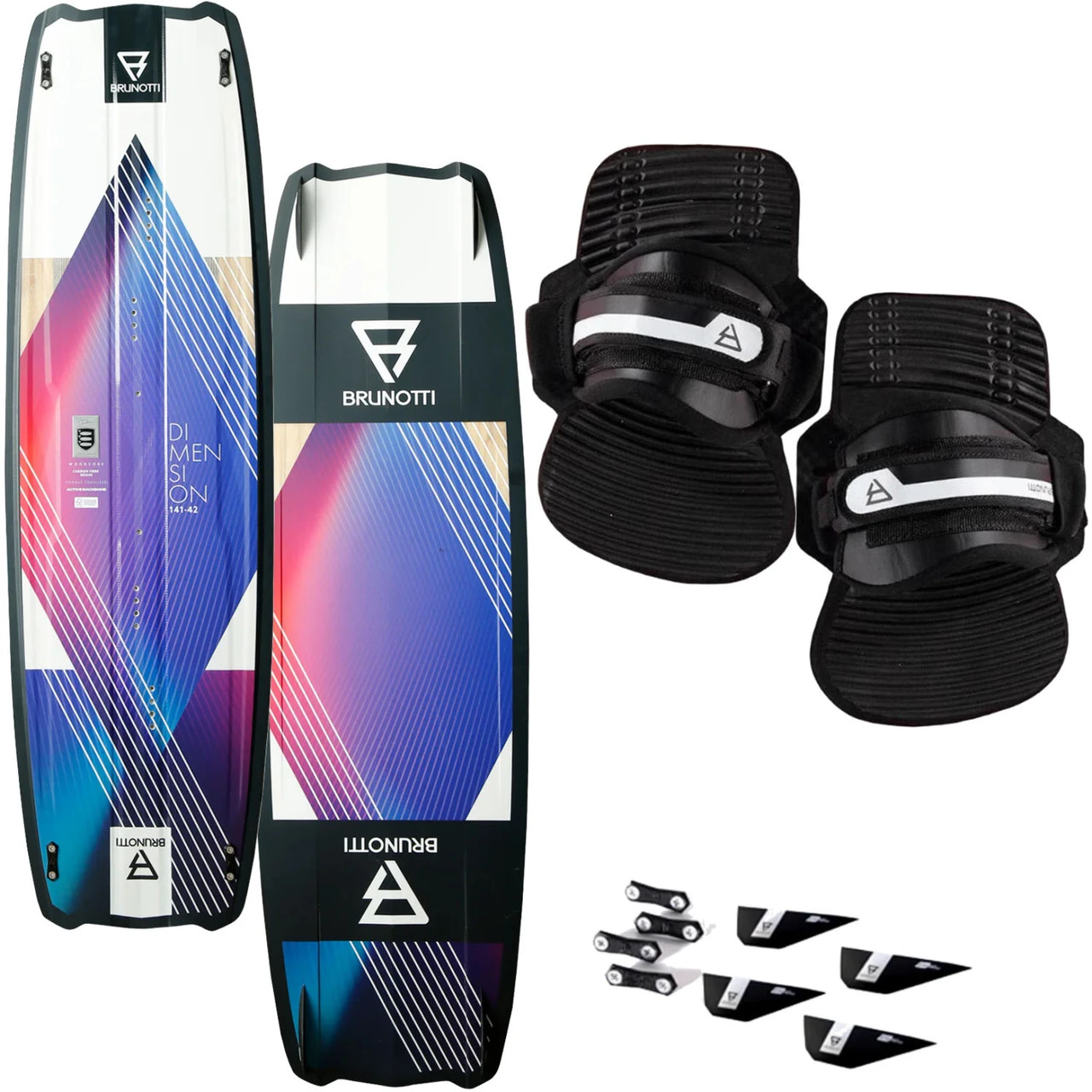 Brunotti Dimension Kiteboard Complete W/ Straps