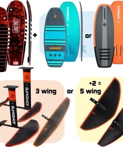 MACkite Family Double Trouble Wake Foil Package